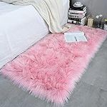 ISEAU Soft Faux Fur Fluffy Area Rug