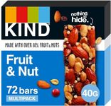 KIND Bars, Bulk Pack, High Fibre, Gluten Free Snack Bars, Fruit & Nut, No Artificial Colours, Flavours or Preservatives, 72 x 40g bars