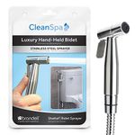 Brondell CSL-40 CleanSpa Luxury Hand Held Bidet Shattaf Sprayer, Silver