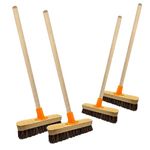 Strong Handle Stiff Deck Scrubber Brush For Decking, Cleaning & Gardens With Hard Bristles (1)