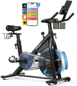 MERACH Indoor Cycling Bike, Exercise Bike for Home with Magnetic, Bluetooth Stationary Bike with APP Data Tracking, and Tablet Holder