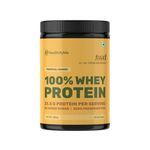 HealthifyMe 100% Whey Protein Blend | Mango-500gms | 25.5gm protein, 5.6gm BCAA| Vegetarian | Isolate as Primary Source