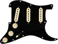 Fender Pre-Wired Strat Pickguard, Custom Shop Fat 50's SSS Electric Guitar Electronics (0992340506)