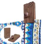 laffeya Tapestry Wall Hanging Clips, Quilt Clips Tapestry Wall Clamps, Wood Wall Mount Hangers for Rug, Quilt Holder for Wall Hanging and Display (Walnut 2 Pro)