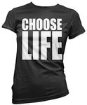 Choose Life 80s - Womens T-Shirt Black Size 12