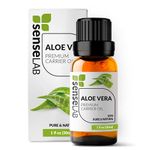 SenseLAB Aloe Vera Oil - 100% Pure Extract Aloe Vera Carrier Oil Therapeutic Grade - Moisturizing Skin and Hair Care Oil - Relaxing Massage (30 ml)