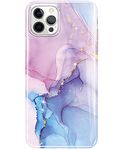 luolnh Gold Glitter Sparkle Case Compatible with iPhone 12 and iPhone 12 Pro 6.1 Inch Marble Design Shockproof Soft Silicone TPU Bumper Cover Skin Phone Case iPhone 12/12 Pro Cases(Dream Purple)