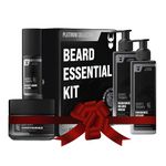 The Beard Struggle Essential Kit - Grooming Care Package for Men - Balm, Oil, Wash, Conditioner - Platinum Collection - Aesir's Triumph