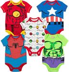 Marvel Baby Boys' 5 Pack Bodysuits 