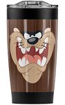 Looney Tunes Taz Face Stainless Steel Tumbler 20 oz Coffee Travel Mug/Cup, Vacuum Insulated & Double Wall with Leakproof Sliding Lid