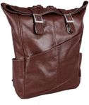 McKleinUSA Dual Compartment Laptop Backpack, Leather, Mid-Size, Brown - KENNEDY Black - 88734