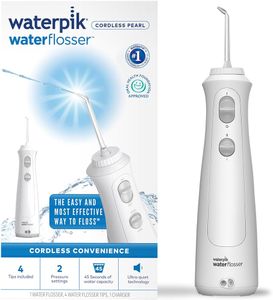 Waterpik Cordless Pearl Water Flosser – Portable Dental Cleaner