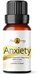 Anxiety Life Essential Oil 10ml | Lavender, Bergamot & Ylang Ylang Pure & Natural Essential Oils | Aromatherapy Home Diffuser, Oil Burner, Massage, Candle Making, Bath