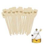 6.29 Inch Coffee Drink Stirrers Wood Kayak Paddle Shape Sticks, Wood Stirrers for Honey or coffee, 100/Bag