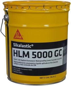 Sikalastic HLM 5000 GC Waterproofing Membrane, 5 Gallon – General Purpose Bitumen Modified Polyurethane Coating for Green Concrete, Foundations & Below-Grade Waterproofing