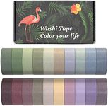 20 Rolls Washi Tape Set, Colored Ma