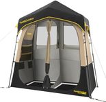 FanttikOutdoor Zeta A2 Pro Shower Tent 2 Rooms, Instant Setup in 60 Seconds with Rainfly & Windproof, Portable with Carry Bag for Family Camping, Privacy Shelters Upgraded Ventilation