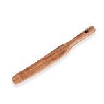 Wooden Spurtle for Cooking, Natural Teak Wood Utensils Nonstick Spreading Cream Spatula, Long Handle Flat Frying Spatula for Household Kitchen Stirring, Mixing, Serving