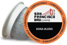 San Francisco Bay Compostable Coffee Pods - Kona Blend (36 Ct) K Cup Compatible including Keurig 2.0, Medium Roast