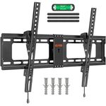 ELIVED Tilt TV Wall Bracket, TV Mount for Most 37-82 inch Flat & Curved LCD LED OLED TVs with Max. VESA 600x400mm up to 60KG, Sturdy Tilting TV Bracket
