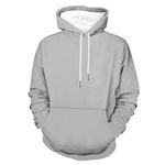 Classic Base Hoodies for Men Women Pullover Hoodie for Men/Women Lightweight Hoodie Women, Base & Custom Hoodie Personalized Sweatshirt Hoody Coat Jacket Wrap Grey