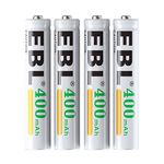 EBL 4Pack AAAA Rechargeable Batteries, AAAA Rechargeable Battery 1.2V Ni-MH 400mAh for Surface Pen