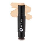 SUGAR Cosmetics Ace Of Face Foundation Stick with In-Built Brush | Lasts 24hrs | Full Coverage Foundation for Women | 12gm - 17 Raf