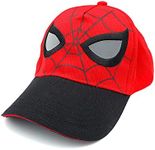 Marvel Spider-Man Mask Face Eyes Baseball Cap Hat, Boys Ages 3-10