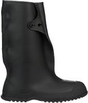 TINGLEY Rubber 35141 Work Brutes PVC 14-Inch Overshoe with Button, X-Large, Black