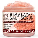 Dead Sea Collection Himalayan Salt Body Scrub - Large 660g - with Oils and Pure Dead Sea Minerals