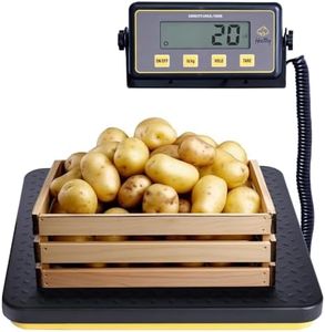 Shaledig 400lbs Commercial Scale Digital Receiving Scale with Anti-Slip Aluminum Platform, High Accuracy Food Scale with Hold/Tare/Auto-Off, Kitchen Scale with LCD Display for Restaurant/Cater