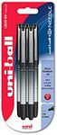 uni-ball 153528400 UB-185S Eye Needle Rollerball Pens, Black Tamper-Proof Ink, .5mm Needle Nib, Package of 5