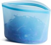 Stasher Premium Silicone Reusable Food Storage Bag, Blue | Microwave, Sous Vide, Dishwasher, Oven and Freezer Safe | BPA Free, Leak-free, Eco-friendly, 8-Cup Bowl