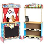 Deluxe Wooden Puppet Theater with C