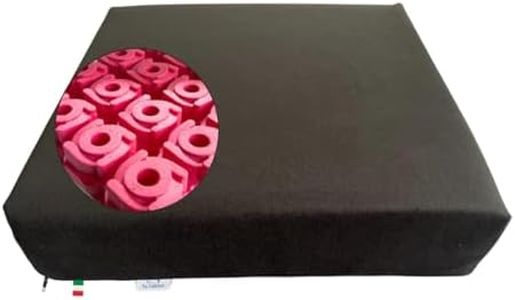 GM Coussin anti-escarres pour fauteuil roulant 40 x 40 x 9 cm, coussin anti-escarres pour chaise en mousse à mémoire de forme et polyuréthane pour fauteuil roulant pour personnes âgées, fabriqué en