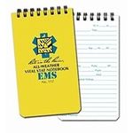 Rite in the Rain Weatherproof EMS Notebook, 3" x 5", Yellow Cover, Vital Stats Pages (No. 112)