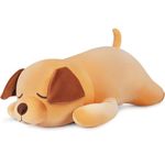 30'' Giant Labrador Plush Stuffed Animal- Labrador Plush Pillow Plushies, Large Sleeping Labrador Plush Toy, Cute Hugging Plush Pillow, Room Decor Christmas Birthday Gifts for Kids Girls Boys