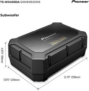 Pioneer Active Subwoofer with Built-in Class-D Amplifier, 250W – Space Saving