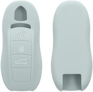 kwmobile Cover Chiavi Auto Compatibile con Porsche con 3 tasti (solo Keyless) - Custodia Protettiva Chiave Auto Copri Telecomando Gomma - Portachiave Macchina Silicone