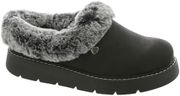 Skechers Women's Keepsakes Lite-Cozy Blend Slipper, Black/Black, 9