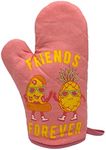 Friends Forever Funny Pineapple And Pizza Novelty Kitchen Utensils (Oven Mitts)