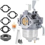 KIPA Carburetor for Briggs & Stratton 715668 715443 715121 185432 185436 185437 18Hp Engine Lawn Mower, with Gaskets & Carbon Dirt Jet Cleaner Tool Kit