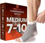 Treat My Feet Plantar Fasciitis Socks Foot Sleeve & Compression Socks: Plantar Fasciitis Relief - Ankle & Arch Support & Women - Fit Guaranteed M