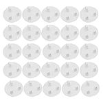 25Pack UK Plug Socket Covers White Baby Home Safety Outlet Covers Child Proof Plug Socket Protectors Guards Caps to Prevent Electric Shock(Size:25Pack)