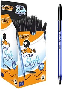 Bic Cristal Soft Punta Media 1,2 mm Confezione 50 Penne Colore Nero