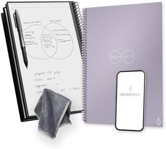 Rocketbook Smart Reusable Notebook - Dot-Grid Eco-Friendly Notebook with 1 Pilot Frixion Pen & 1 Microfiber Cloth Included - Lightspeed Lilac, Letter Size (8.5" x 11") (EVR-L-K-CPP)