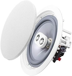 OSD Audio ICE800TTWRS - Tweeter Dual de 8 Pulgadas, 150 W, Resistente al Agua, para Exteriores, Parrillas pintables (Blanco, Individual)