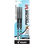 Pilot Precise V5 Deco Collection Rolling Ball Pens, Extra Fine Point, 2-Pack, Black (38800)