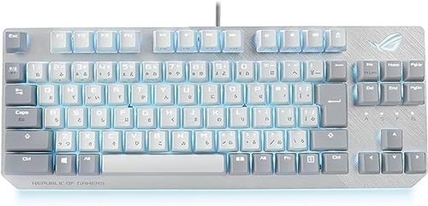 ASUS Gaming Keyboard ROG Strix Scope NX TKL Moonlight Mechanical Wired Japanese Layout ROG-NX Switch 80% Layout FPS RGB Lighting Aluminum Frame