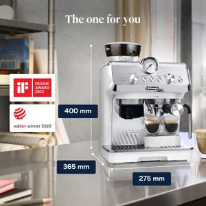 De'Longhi La Specialista Arte Espresso Machine – Bean to Cup, 8 Grind Settings, White